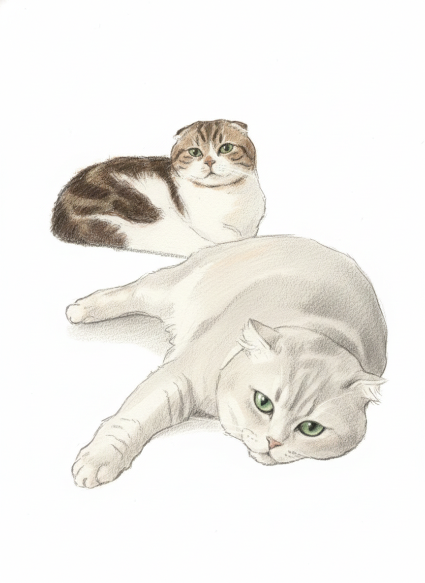 Cat Pencil Drawing